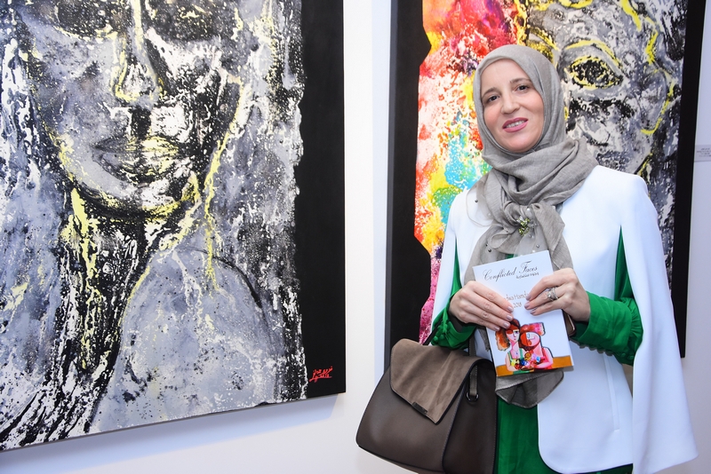 Conflicted Faces Exhibition by Fadwa Hamdan